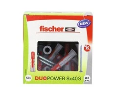 Kaištis Fischer DuoPower, 40 mm x 8 mm, 50 vnt.