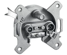Wentronic Goobay Lizdas 3 jungtys, SAT TV Radijas, 10db (67048)