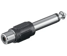 Adapteris audio gn. RCA - lizdas 6,35 mm MONO Goobay