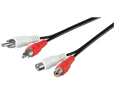 Kabelis Goobay RCA (Cinch) x2 - RCA (Cinch) x2 10m juoda (50437)