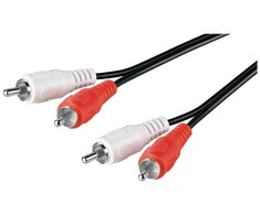 Wentronic Kabelis PremiumCord RCA (Cinch) x2 - RCA (Cinch) x2 10m juoda (kjackcmm2-10)