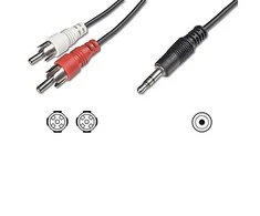 Kabelis Goobay Jack 3.5mm - Jack 3.5mm x2 10m juoda (50441)