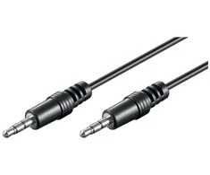 Kabelis Goobay Jack 3.5mm - Jack 3.5mm 1.5m juoda (51659)
