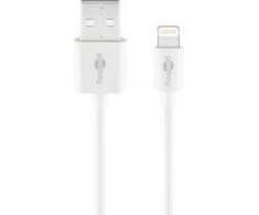 Kabelis USB Goobay USB-A - Lightning 3 m Baltas (72909)