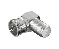 Goobay goobay F-Adapteris Buchse->Koaxial mėlynas 90° - 12237