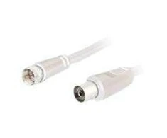 Antenos jungtis gn TV - wt F Goobay Balta 5m