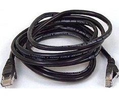 Goobay RJ-45/RJ-45, kat.5e, F/UTP, juoda, 0.5m (94186)