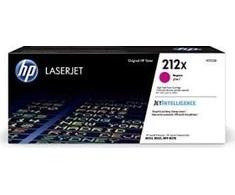 Hewlett Packard (HP) HP 212X didelės talpos rausvai raudona originali LaserJet tonerio kasetė