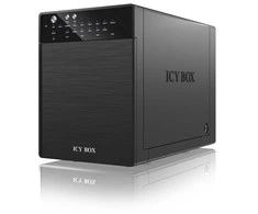 Serveris ICY BOX IB-RD3640SU3 Išorinis 4x3,5 colio USB 3.0 eSATA Host RAID 0 1 3 5 10 Juodas