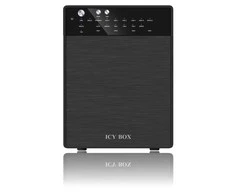 Serveris ICY BOX IB-RD3640SU3 Išorinis 4x3,5 colio USB 3.0 eSATA Host RAID 0 1 3 5 10 Juodas
