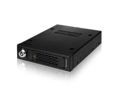 Icy Box Icy Dock 2.5\" SATA/SAS HDD ir SSD pocket metalo sp. (Juoda)