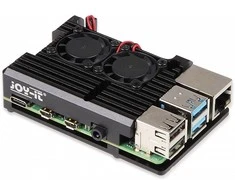 Korpusas mini kompiuteriui Raspberry Pi 4B su radiatoriumi JOY-IT