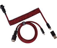 Klaviatūros laidas Keychron Premium Coiled (Raudonas)