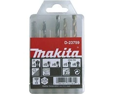 Grąžtas Makita 1/4" Grąžtų komplektas. (Medžiui 5,6 ; Metalui 5,6,8) D-23759