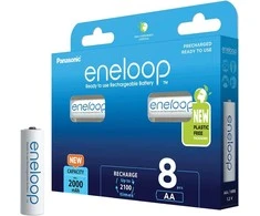 Panasonic eneloop įkraunama baterija AA 2000 8bp
