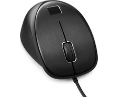 Hewlett Packard (HP) HP USB su laidu Fingerprint Pelė - Juodas