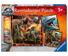 Ravensburger Dėlionė 3x49 vnt. - Juros periodo pasaulis (Jurassic World)