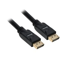 Sharkoon Kabelis Displayport 1.3 (Stecker > Stecker) 4K (juodas, 1 Meter)