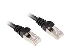 Sharkoon Patchkabel RJ45 Cat.6 SFTP (juodas, 1,5 Meter)