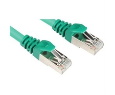 Sharkoon Patchkabel RJ45 Stecker > RJ45 Stecker CAT.6 S/FTP (grün, 1,5 Meter)