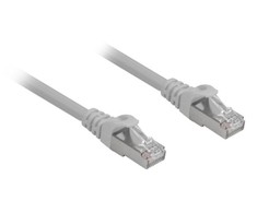 Sharkoon Patchkabel RJ45 Cat.6a SFTP (grau, 10 Meter, LSOH (Halogenfrei))