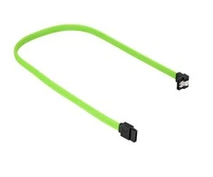 Sharkoon Sata III Kabelis 90° sleeve (grün, 30 cm)
