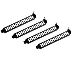 SilverStone SST-Aeroslots-BP PCI Slotblenden, 4 pcs – juodas