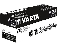 Varta 357 SR44 sidabro oksido laikrodžių baterijos 10 vnt.