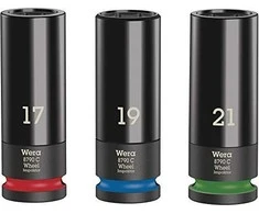 WERA Wheel Impaktor C Set 1 Lizdų komplektas, 1/2 pavara