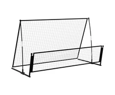 2-1 Futbolo vartai su atmušimo sienele, 202x104x120cm, plienas