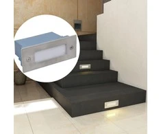 Įleidžiami laiptų pakopų LED šviestuvai, 2vnt., 44x111x56mm