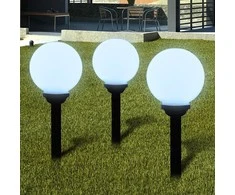 Lauko LED šviestuvai takeliui, 3vnt, 20cm, įsmeigiami