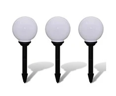 Lauko LED šviestuvai takeliui, 3vnt, 20cm, įsmeigiami