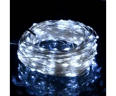 300 LED lempučių girlianda, šaltos baltos spalvos, 30m