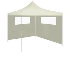 Šoninė pavėsinės siena su langais, kreminės spalvos, 6x2m