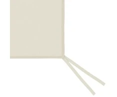Šoninė pavėsinės siena su langais, kreminės spalvos, 6x2m