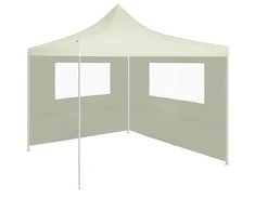 Šoninė pavėsinės siena su langais, kreminės spalvos, 4x2m