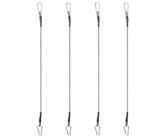 310252 Ropes with Carabiner 4 pcs Rubber