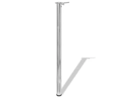 Reguliuojamo aukščio stalo kojos, 4vnt., chromo spalvos, 1100mm