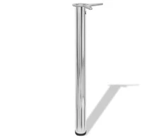 Reguliuojamo aukščio stalo kojos, 4vnt., chromo spalvos, 710mm