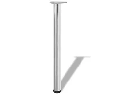 Reguliuojamo aukščio stalo kojos, 4vnt., chromo spalvos, 710mm