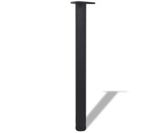 Reguliuojamo aukščio stalo kojos, 4vnt., juodos spalvos, 710mm