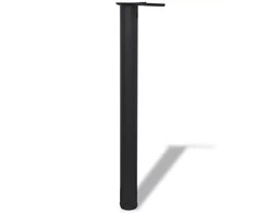 Reguliuojamo aukščio stalo kojos, 4vnt., juodos spalvos, 710mm