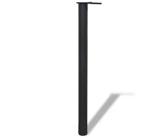 Reguliuojamo aukščio stalo kojos, 4vnt., juodos spalvos, 870mm