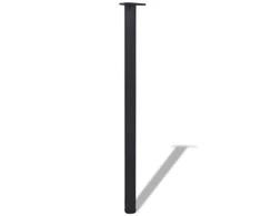 Reguliuojamo aukščio stalo kojos, 4vnt., juodos spalvos, 1100mm