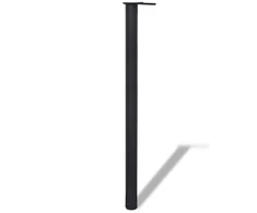 Reguliuojamo aukščio stalo kojos, 4vnt., juodos spalvos, 1100mm