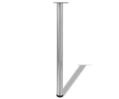 Reguliuojamo aukščio stalo kojos, 4vnt., šlifuoto nikelio, 870mm