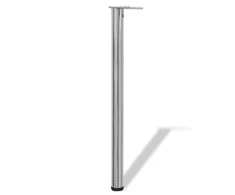 Reguliuojamo aukščio stalo kojos, 4vnt., šlifuoto nikelio, 870mm