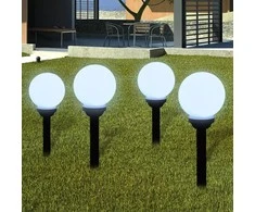 Lauko LED šviestuvai takeliui, 4vnt, 15cm, įsmeigiami