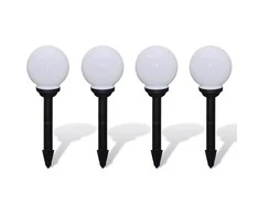 Lauko LED šviestuvai takeliui, 4vnt, 15cm, įsmeigiami